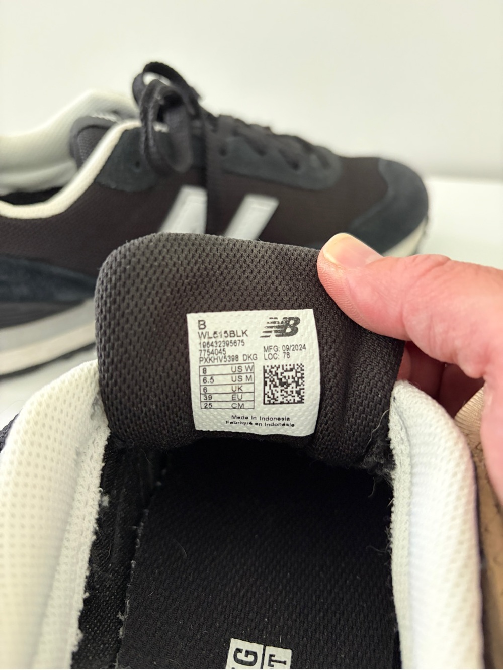 New Balance 515 Black & White Lifestyle Sneakers Women’s Size 8 - Picture 7 of 7